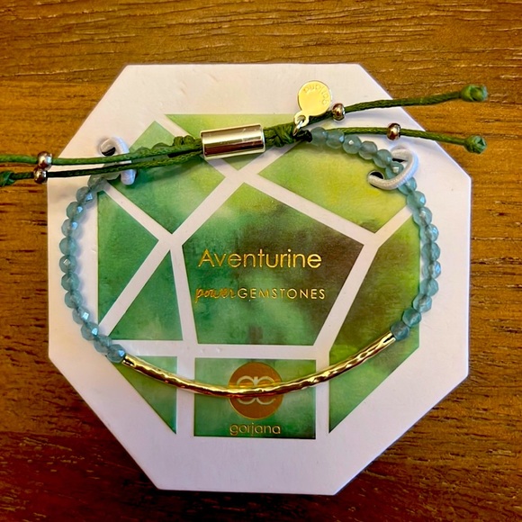 Gorjana adjustable bracelet in adventurine.